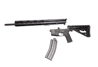 Konverze Schmeisser .22 LR pro AR15 – kompletní set upper receiver s hlavní 16", černá