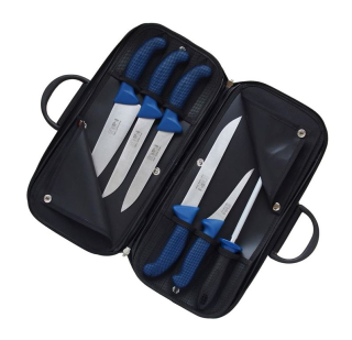 Kabela s řeznickými noži Profi Line (modrá)