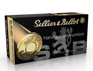 Revolverové náboje Sellier & Bellot .357 MAGNUM SJHP, 158 grs/ 10,25 g