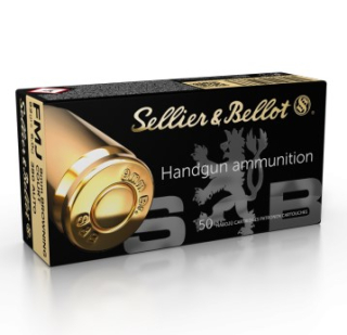 Pistolové náboje Sellier & Bellot 9 mm BROWNING COURT / .380 AUTO FMJ, 92 grs/ 6 g