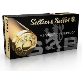 Pistolové náboje Sellier & Bellot .40 S&W FMJ, 180 grs/ 11,7 g