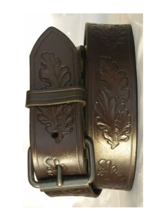 Kožený myslivecký opasek - šíře 4 cm