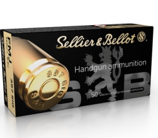 Revolverové náboje Sellier & Bellot .357 SIG FMJ, 140 grs/ 9 g
