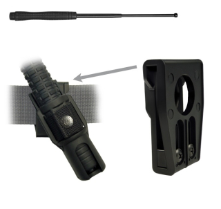 Teleskopický obušek 21″ – KALENÝ, ČERNÝ, rukojeť ERGONOMICKÁ