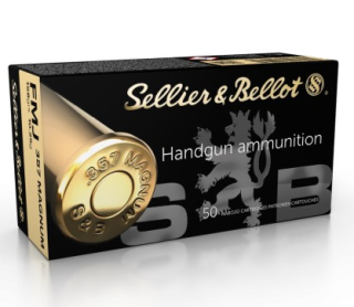 Revolverové náboje Sellier & Bellot .357 MAGNUM FMJ, 158 grs/ 10,25 g