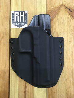 OWB - Walther PDP 4.5"- vnější kydexové pouzdro, pravé, poloviční sweatguard, průvleky 40 mm, černá