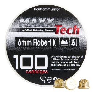 Startovací náboje 6mm short 100ks Pobjeda MAXX Tech