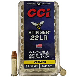 Malorážkové náboje CCI .22 LR Stinger 22 LR 32 gr