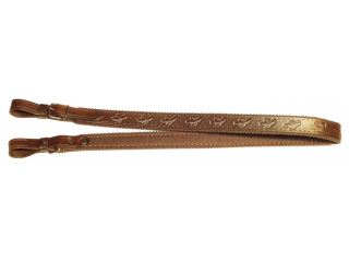 Kožený řemen na zbraň podšitý filcem Zubíček