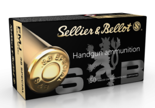 Revolverové náboje Sellier & Bellot .38 SPECIAL FMJ, 158 grs/ 10,25 g