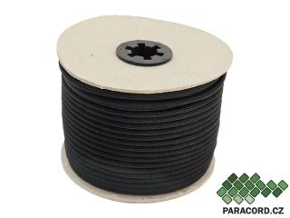 PARACORD 550 TYP III. - špulka 50 metrů - ČERNÁ