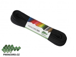 PARACORD 550 TYP III. - svazek 10 metrů - ČERNÁ