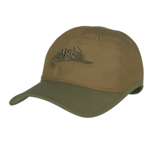 Kšiltovka s logem - PolyCotton Ripstop - Coyote / Olive Green A