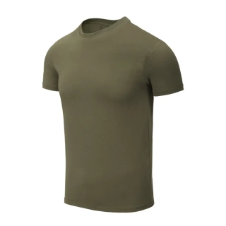 Tričko z organické bavlny - SLIM - Olive Green