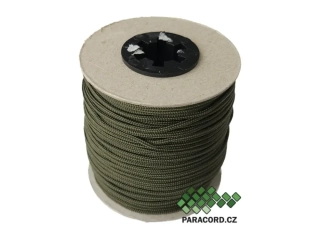Paracord 100 - špulka 50m OLIV