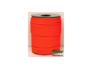 Paracord 550 - špulka 100m NEON ORANŽOVÁ