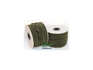 SHOCK CORD - špulka 50m - oliv