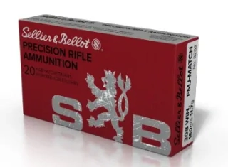Puškové náboje Sellier & Bellot .308 WIN. FMJ-MATCH, 180 grs/ 11,7 g