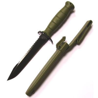 Nůž Glock FM 81 polní zelená s pilkou