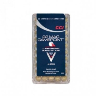 Malorážkové náboje CCI, Small Game - Gamepoint, .22 WMR, 40GR (2,6g), JSP
