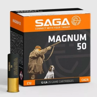 Brokové náboje Saga 12/76 Magnum 50 g, brok 4,0 mm