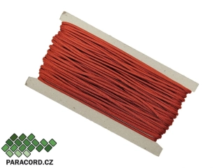 Paracord 550 - karta 25m ČERVENÁ