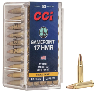 Malorážkové náboje CCI .17 HMR Gamepoint JSP 1,3 g / 20 gr