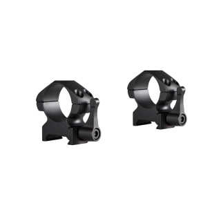 Ocelové montážní kroužky Hawke, Precision Steel, 25,4 mm / 1", střední, Weaver, rychloupínací