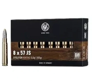 Puškové náboje RWS 8x57JS Evolution 13,0 g