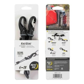 Nastavitelný gumicuk s karabinou Nite Ize Knotbone Adjustable Bungee